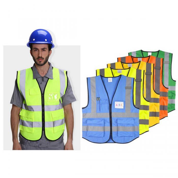 Safety Reflection Vest with Pockets