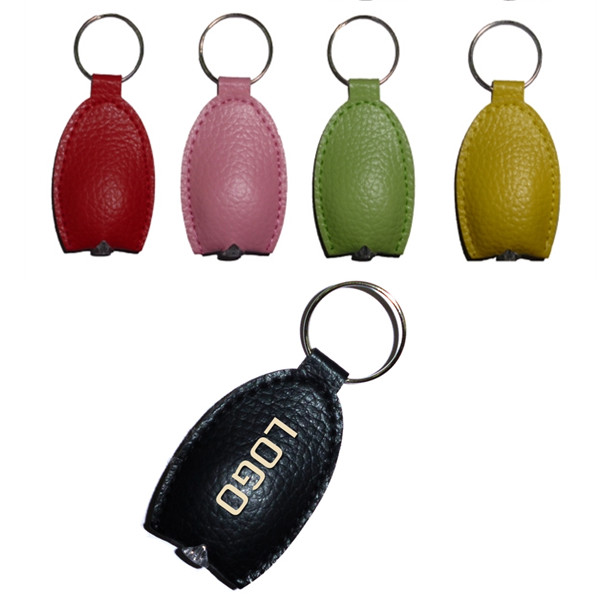 PU Leather LED Light Keychain-EVKM6105