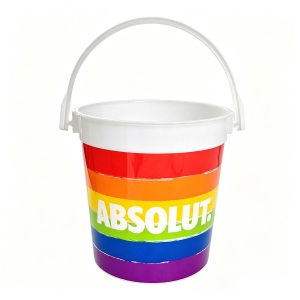 32 oz Clear Plastic Bucket with Handle