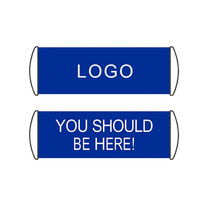 Hand held scroll banner