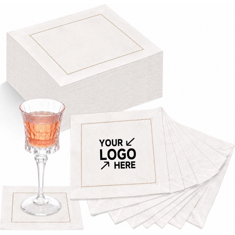 Linen Cocktail Coasters