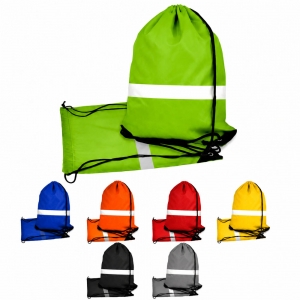 Drawstring backpack with Reflective Strip