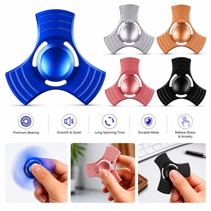 Tripod Fidget Spinner Toy Tripod Fidget Spinner Toy