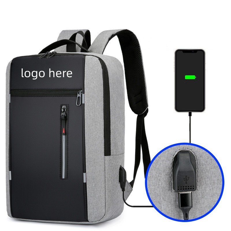 Oxford Cloth Rechargeable Laptop Backpack