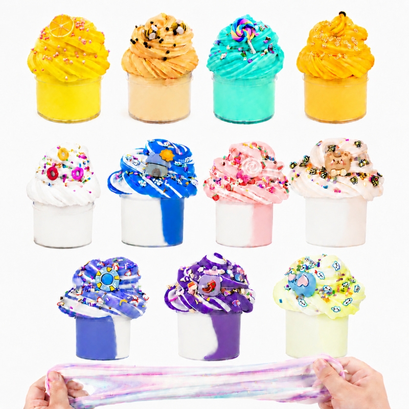 2oz Colorful Fruit Slime Mud
