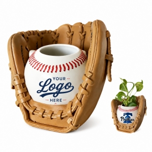 Baseball Glove Planter Pot