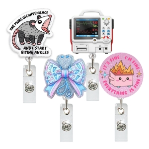 Plastic Nurse Retractable Badge Reel
