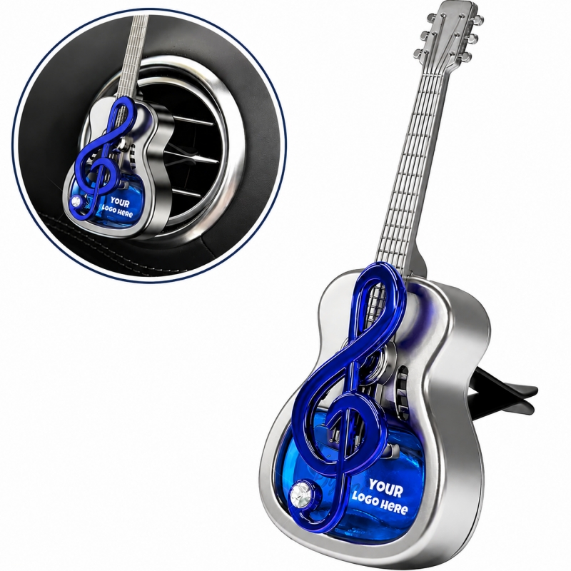 Guitar-Shaped Car Air Freshener Vent Clip Guitar-Shaped Car Air Freshener Vent Clip