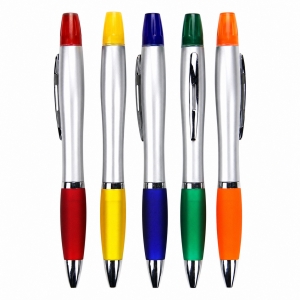 Plastic 2-in-i Highlighter Pens