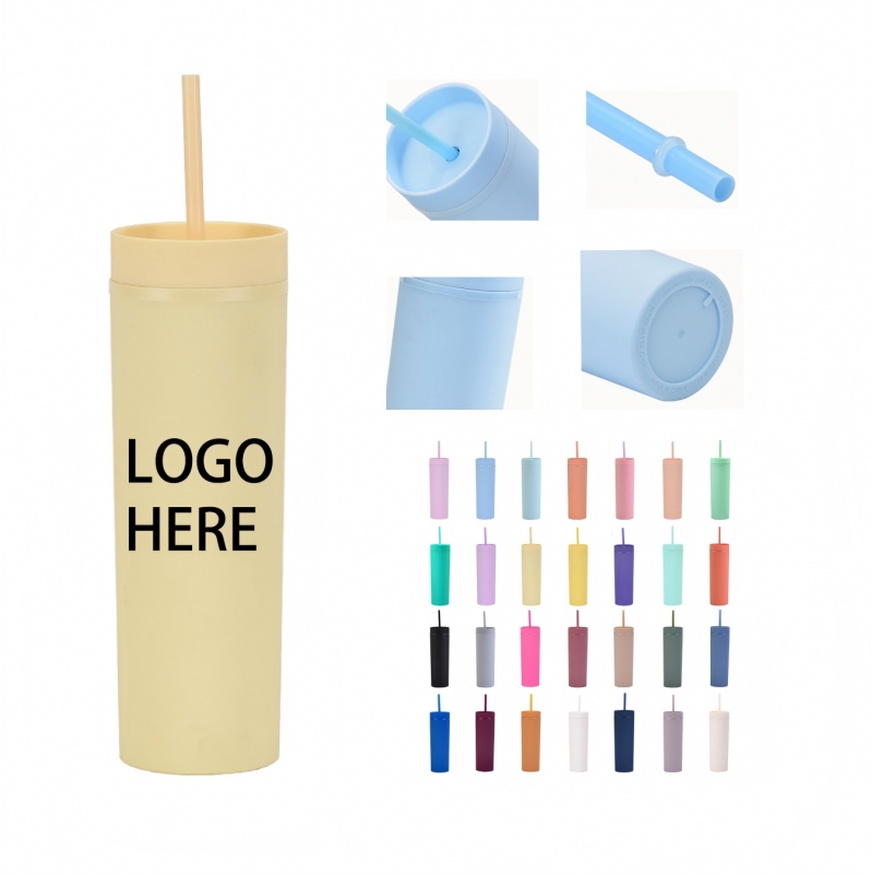 16OZ Insulated Sealed Straight Straw Cup 16OZ Insulated Sealed Straight Straw Cup