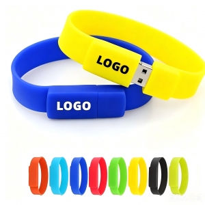 4GB Silicone USB Bracelet Flash Drive Wristband
