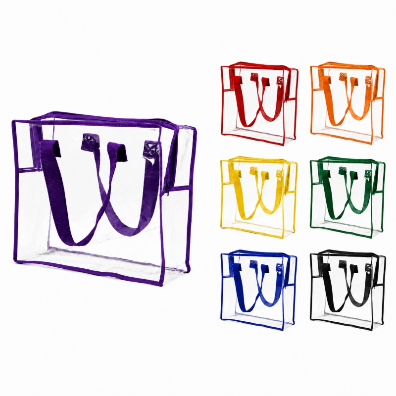 Transparent PVC Tote Bag With Zipper