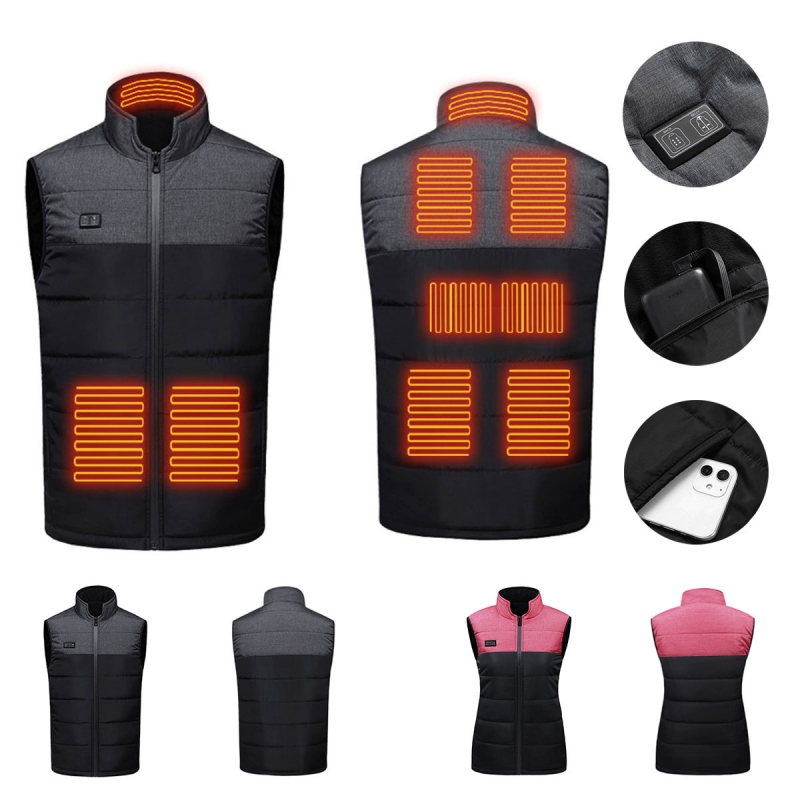 Electric Heated Vest - 9 Heating Zones